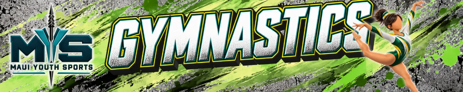 Gymnastics — Maui Youth Sports banner